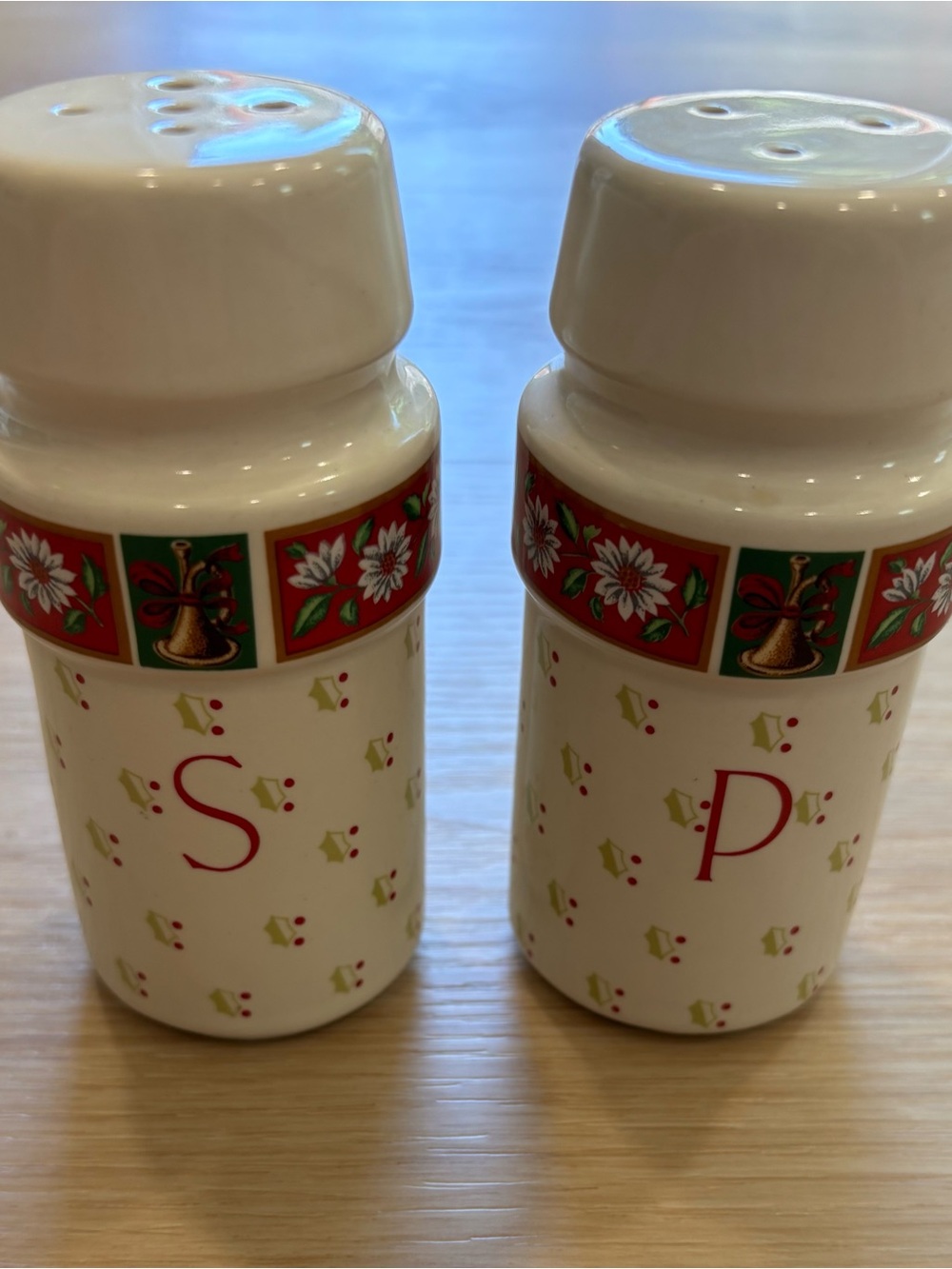 Vintage Charlton Hall Christmas Salt & Pepper Shakers